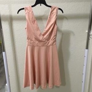 Salmon pink dress